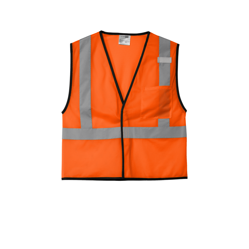 CornerStone CSV100 Class 2 Economy Safety Vest – Screen Print (1-Color, 1-Side)