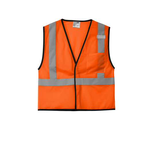 CornerStone CSV100 Class 2 Economy Safety Vest – Screen Print (1-Color, 1-Side)