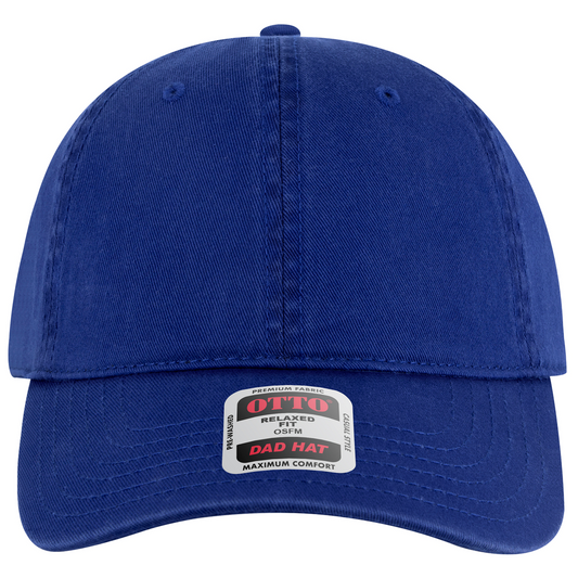 OTTO CAP 18-772 6 Panel Low Profile Dad Hat - Embroidery