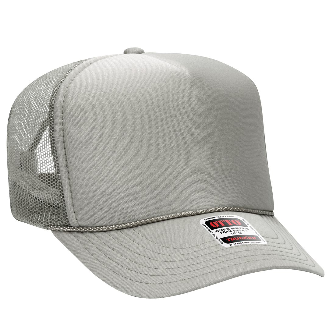 Otto Cap 39-165 High Crown Foam Trucker Hat – Custom Embroidery