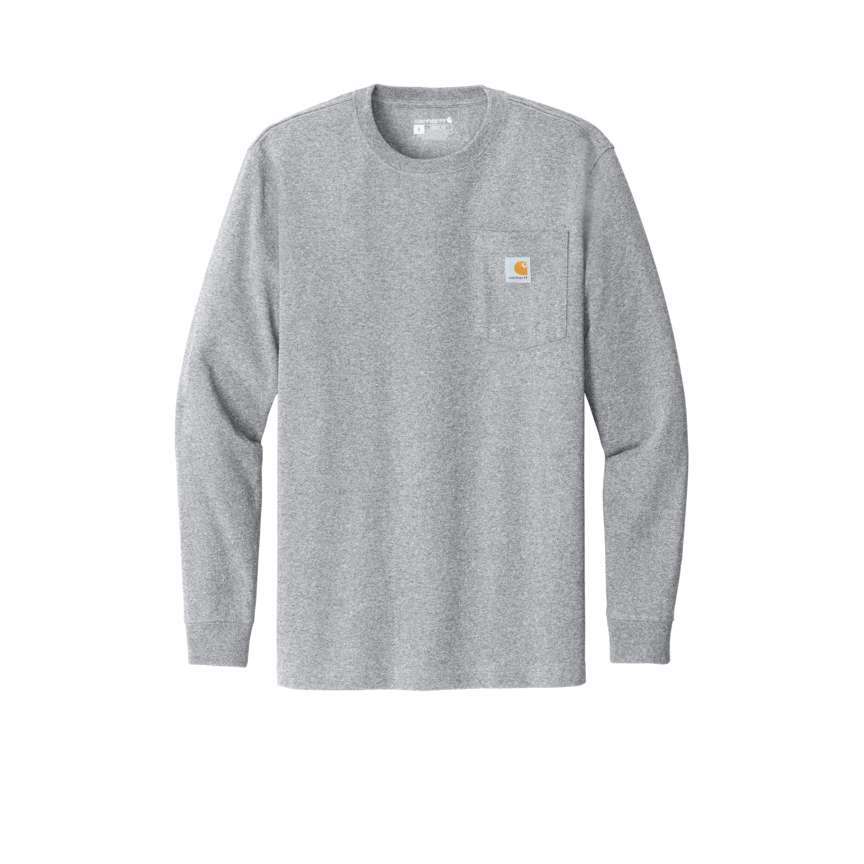 Carhartt CTK126 Workwear Pocket Long Sleeve Tee – Screen Print (1-Color, 1-Side)