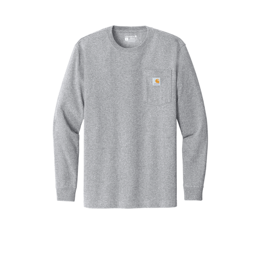 Carhartt CTK126 Workwear Pocket Long Sleeve Tee – Screen Print (1-Color, 1-Side)